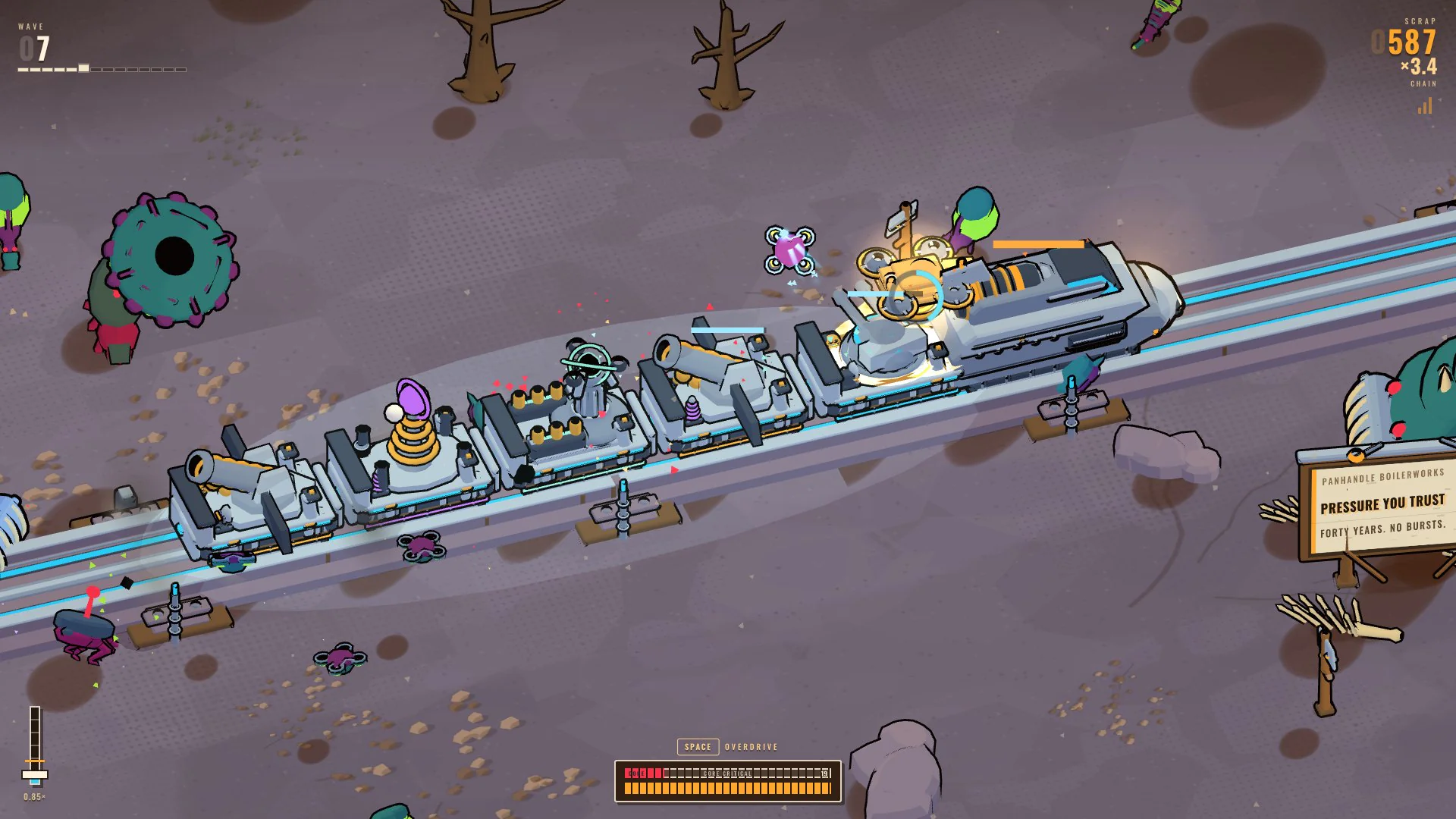 Neverstill, wave seven: the armoured train holding the line against a swarm